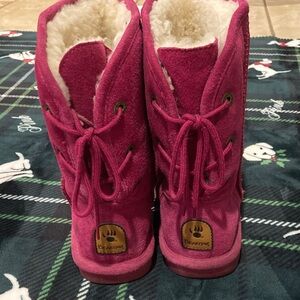 BearPaw Fuchsia Suede Boots